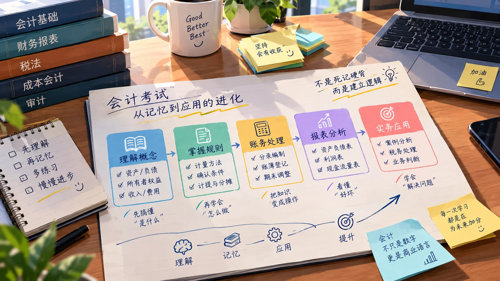 会计学习从理解概念到实务应用的进阶路径