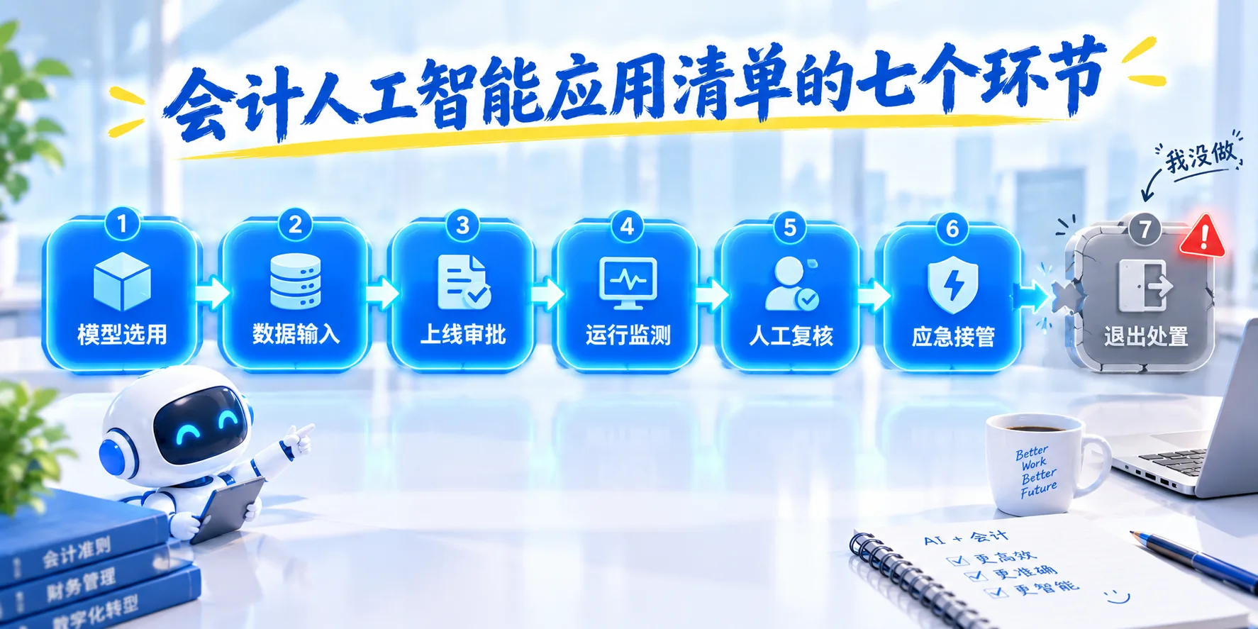 会计人工智能应用的全生命周期七个环节
