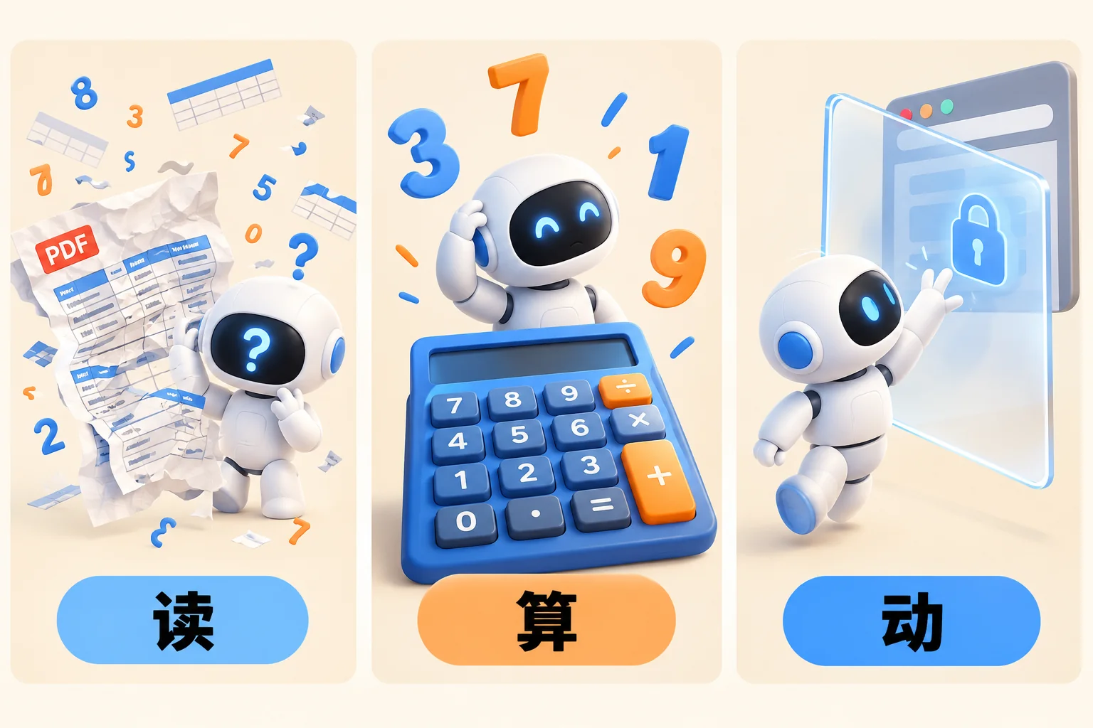 财务 Agent 的三块短板：读、算、动